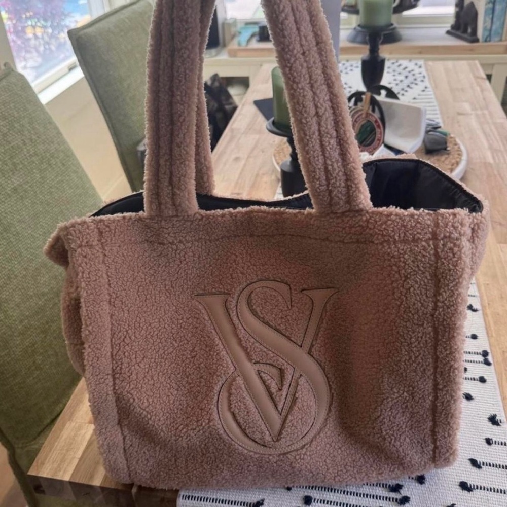 Victoria's Secret Brown Sherpa Tote